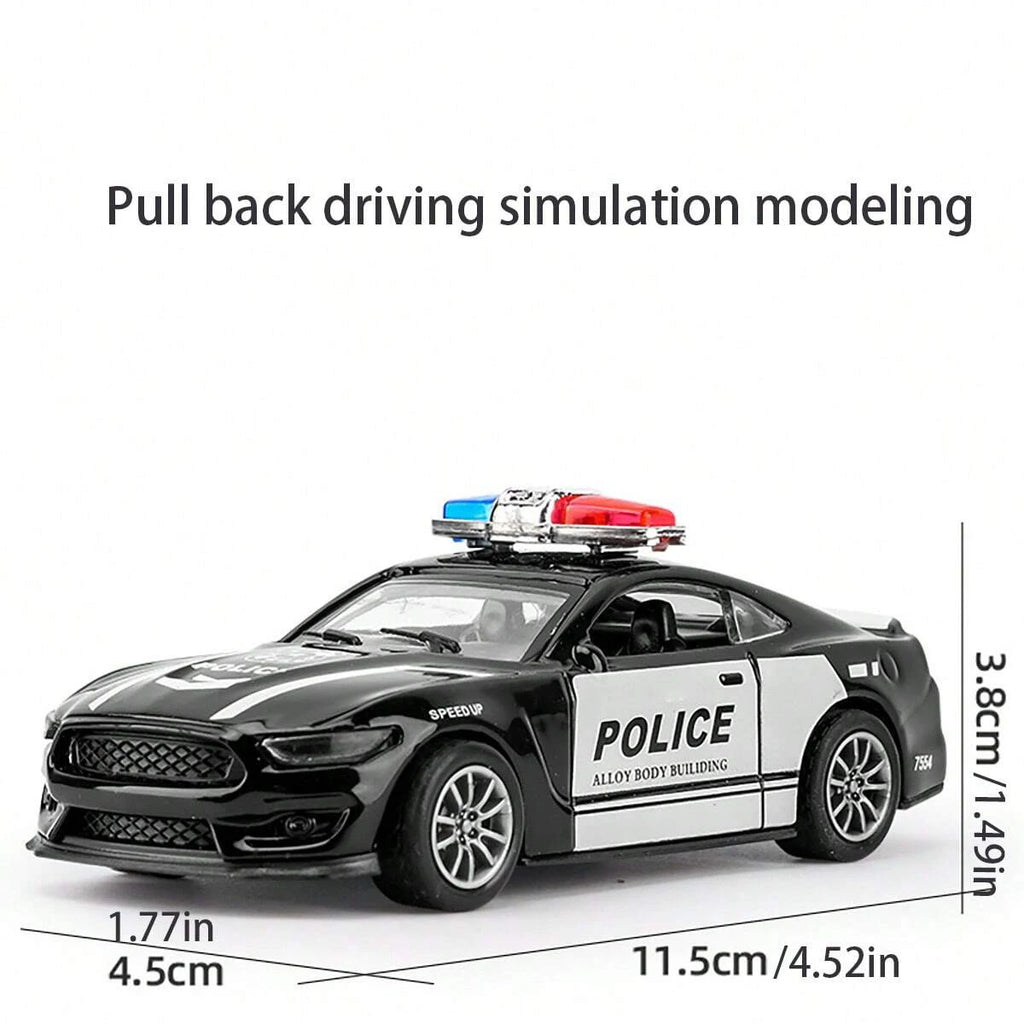 Casting Alloy Model Car Pullback Function Non-Opening Doors Diecast Vehicle Collectible Toy for Kids