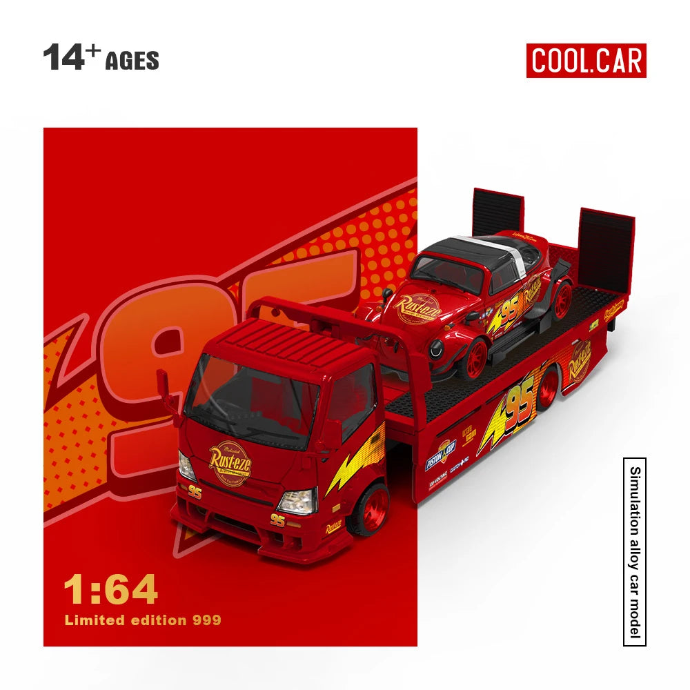 Cool Car 1:64 H300 /Beetle Red Painted Simulation Alloy Car Model for Collection&Display&Gift