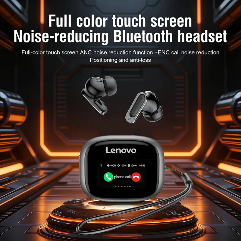 Lenovo New TWS Smart Digital Bluetooth Earphones In Ear ANC Noise Reduction Long Range Wireless Earphones With Mic Touch Screen