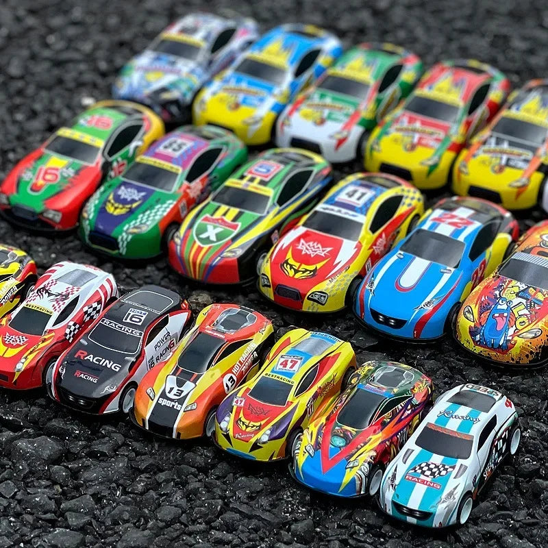 High Quality Diecast Alloy Pull-Back Toy Car Set for Kids, Heavy-Duty Metal Mini Racing Vehicles, No Battery Required Pocket Stunt Cars for Boys 3+
