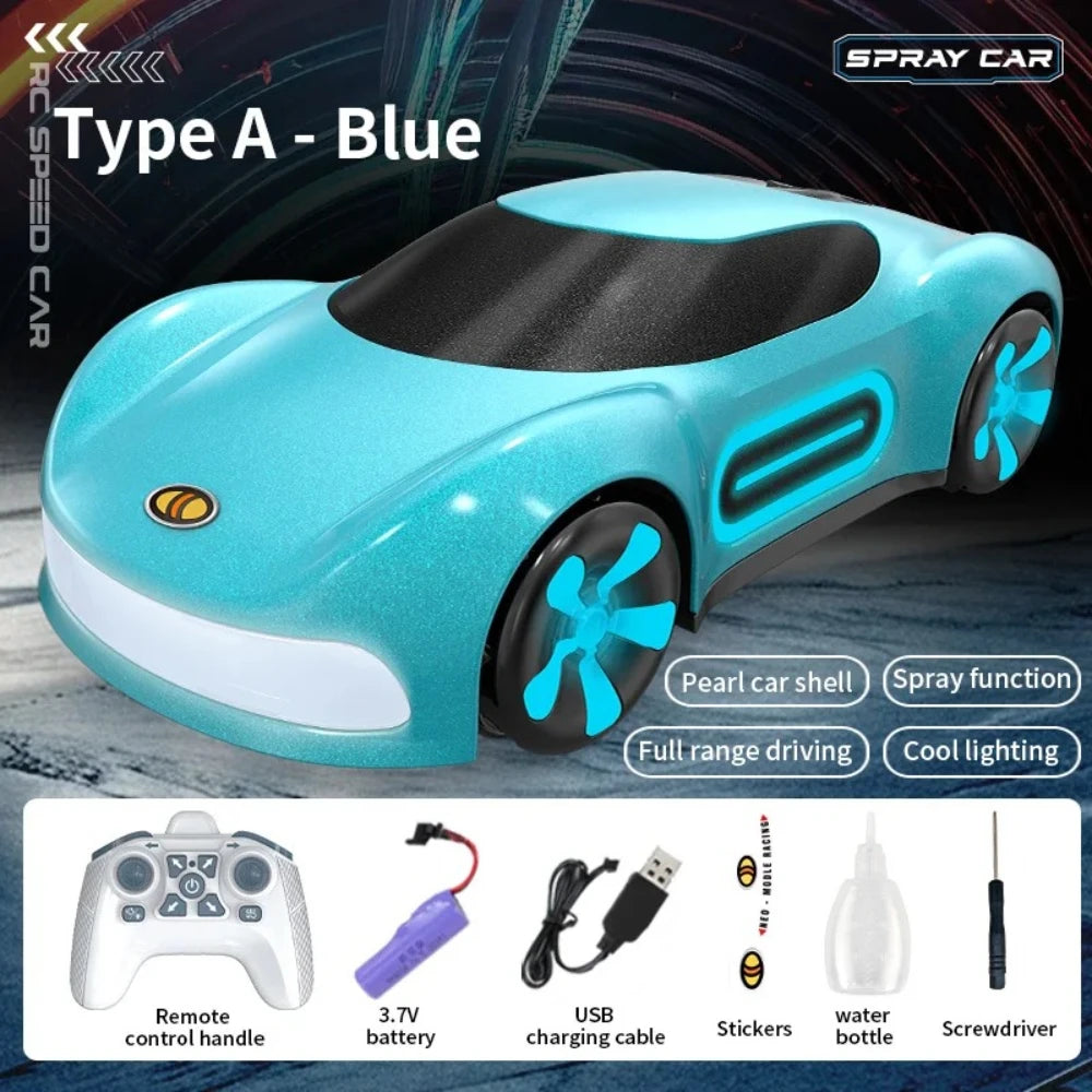 New Multi Color Spray Remote Control Multifunctional Car Toy Electric RC Vehicle Perfect Birthday Holiday Present