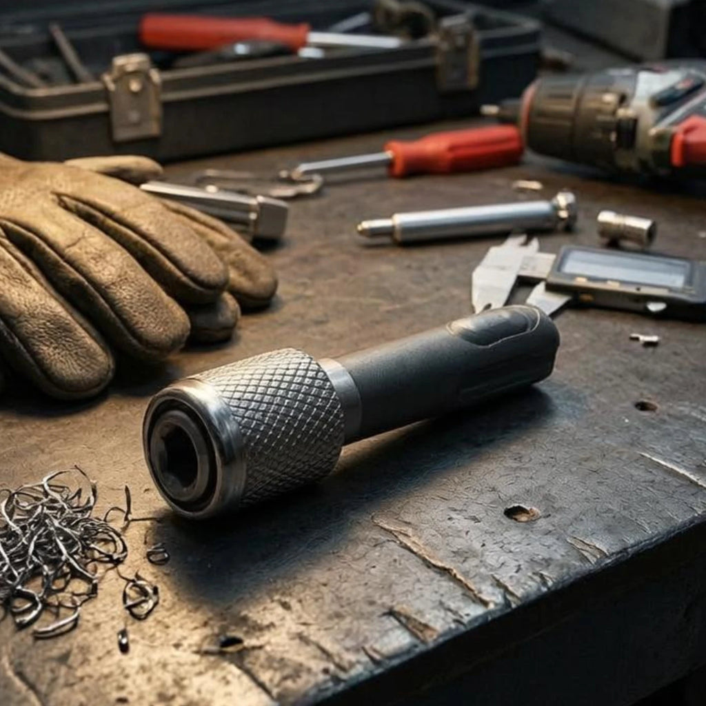 Hex Shank Socket Adapter Knurled Hex Shank Adapter Drill Socket Extension Conversion Connector Tool Accessory Heavy Duty