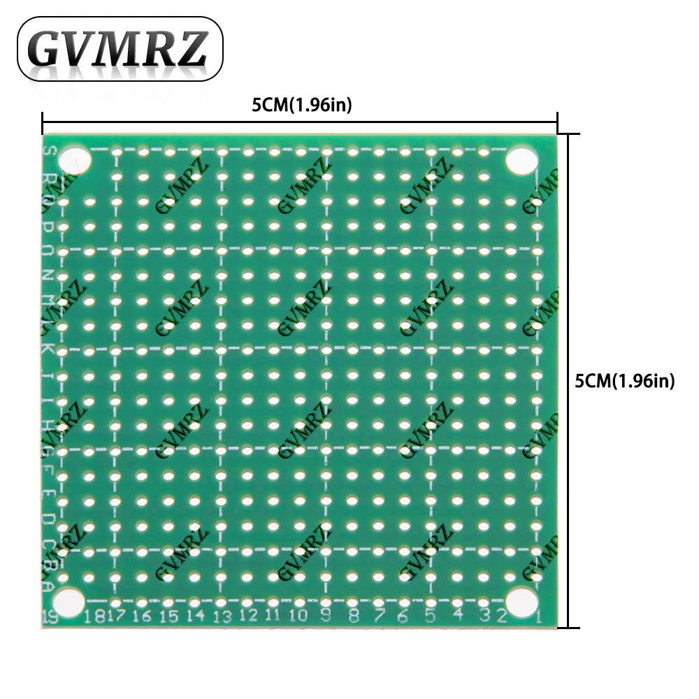Single Sided Green PCB Prototype Board Universal Through Hole Perfboard for DIY Electronic Projects
