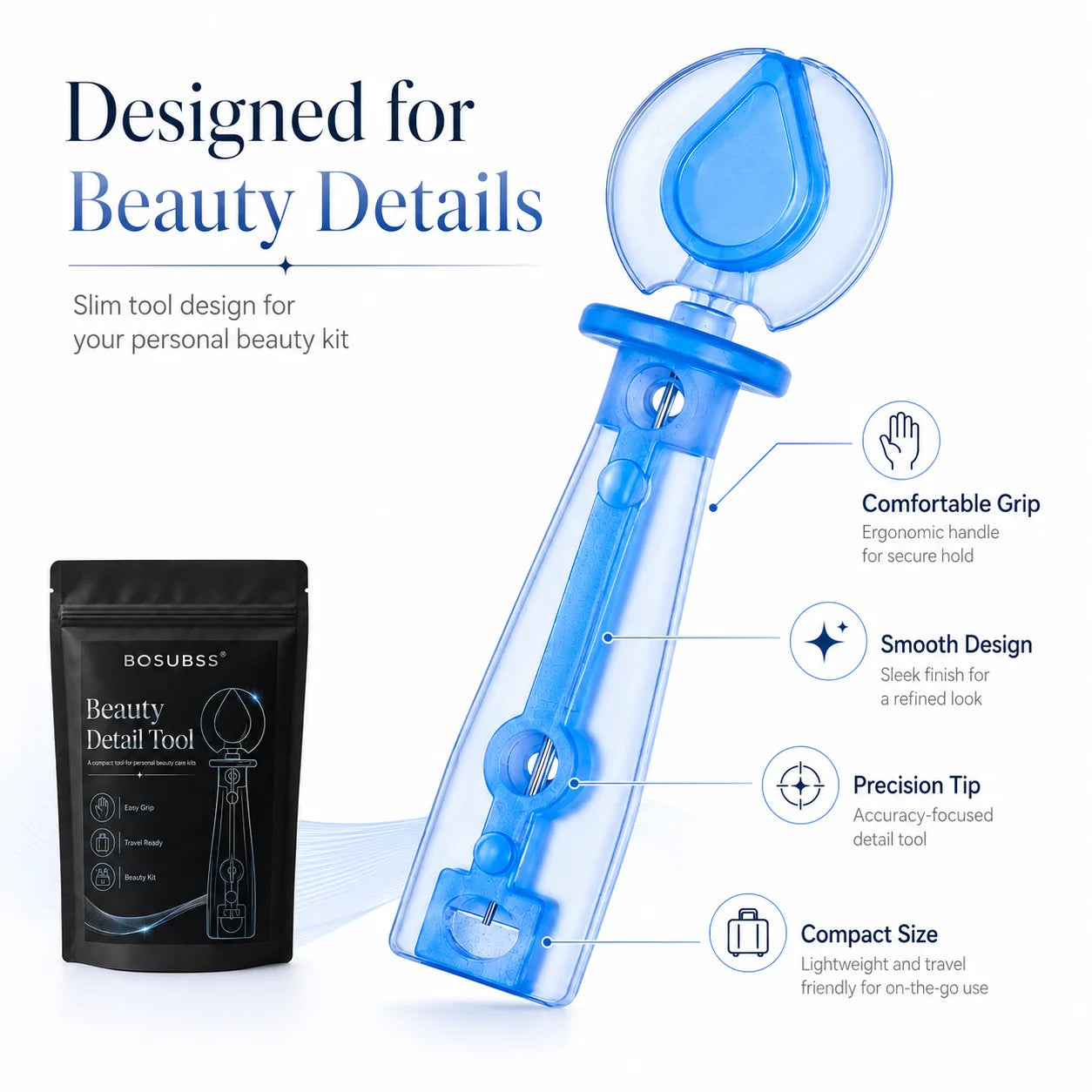 50PCS Beauty Detail Tool Compact Precision Personal Care Tool For Travel Beauty Kit And Daily Use