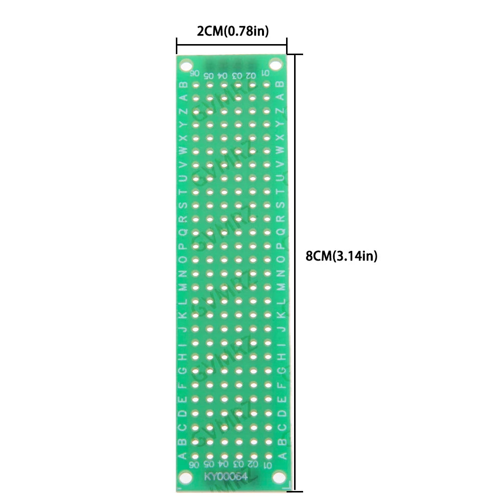 1PCS/5PCS  Single Sided 4x6cm 3x7cm Green PCB Prototype Board Universal Through Hole Perfboard for DIY Electronic 2x8cm