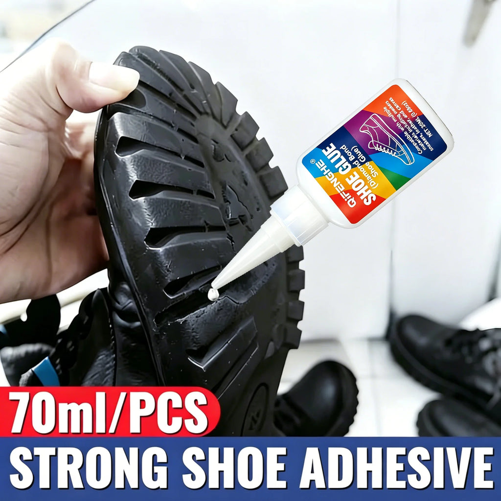 Multi-Purpose Shoe Repair Adhesive, Waterproof Strong Glue for Soles, Leather, Rubber & Canvas,  Cracks on All Footwear