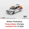 MINIGT 1131 1:64 Lancia Delta HF Integrale Evoluzione #1 1993 Rallye Monte Carlo Diecast Car Model Collection Toys