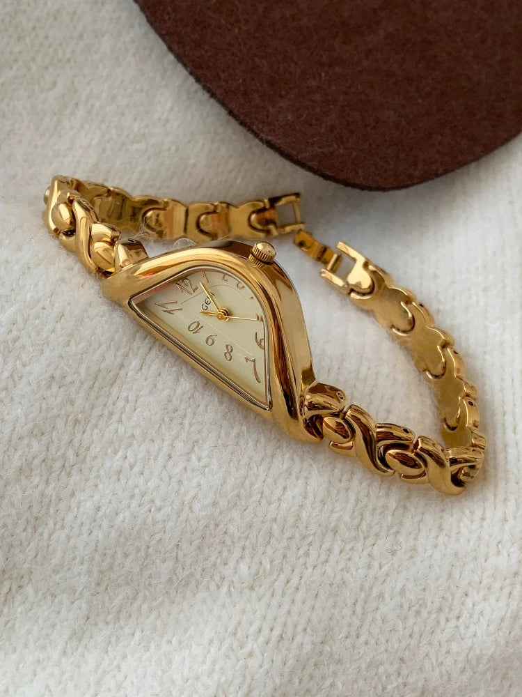 Light Luxury 22mm Gold Waterproof Quartz Watch for Women, Elegant Dress Wristwatch, Premium Gift Box Packed Perfect Holiday Gift