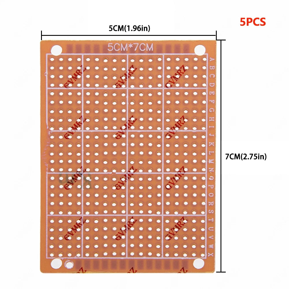 Phenolic PCB Prototype Board Universal Through Hole Perfboard for DIY Electronic Projects