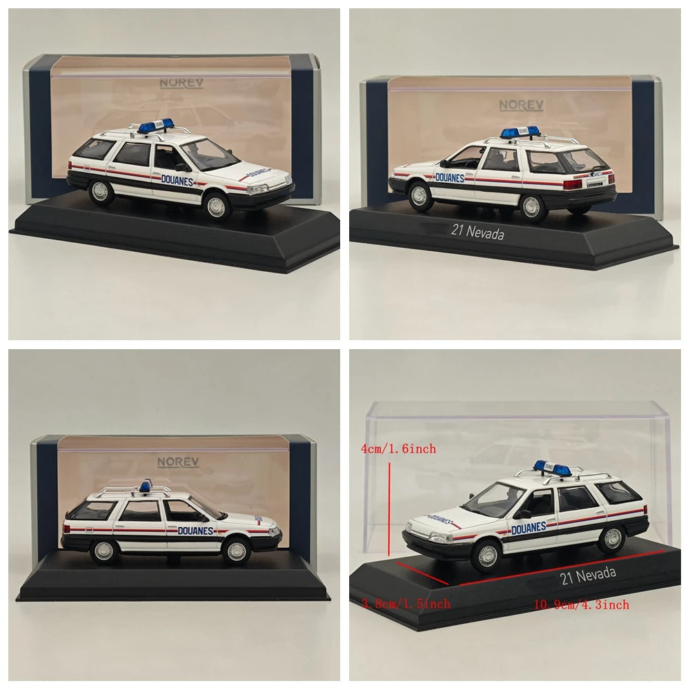 Norev 1/43 21 R21 Nevada Pompiers Firefighters - VTULE/Police Nationale/Station Wagon Douanes/SAMU 10/Gendarmerie Diecast Car