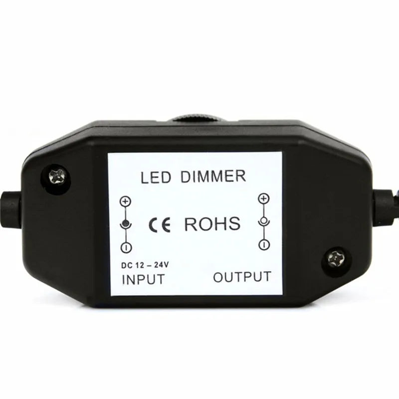 LED Dimmer Switch Brightness Adjust Controller for 3528 5050 5730 5630 Single Color Strip Light DC 12V 24V