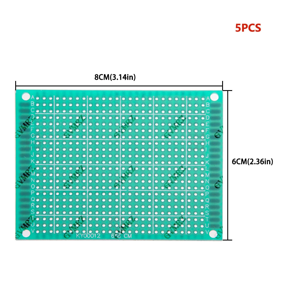 1PCS/5PCS  Single Sided 4x6cm 3x7cm Green PCB Prototype Board Universal Through Hole Perfboard for DIY Electronic 2x8cm