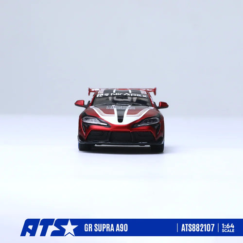*Pre-order*ATS 1:64 GR SUPRA A90 - Nir Red Hare Simulation Alloy Car Model For Collection Display Gift