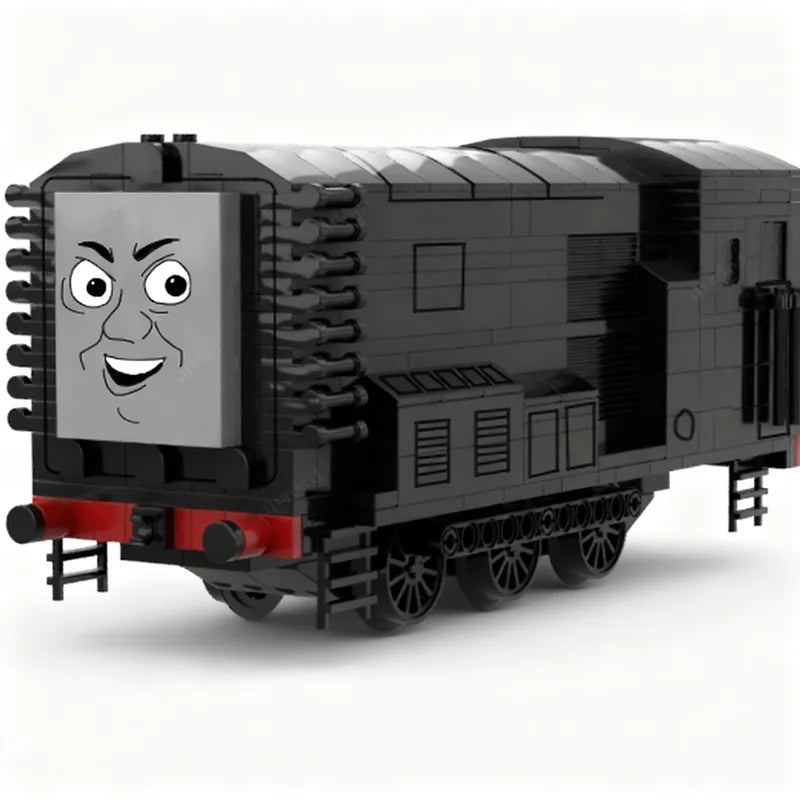 NEW 355PCS MOC Railway Train Devious Diesel Class 08 Shunter Model DIY Assembly Building Blocks Birthday Gift Display Home Set