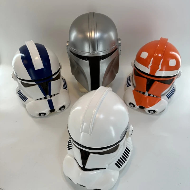 Star Wars Helmet The Mandalorian Helmet Halloween Cosplay Casco Replica Full Head Mando Bounty Hunter Mask Christmas Gift