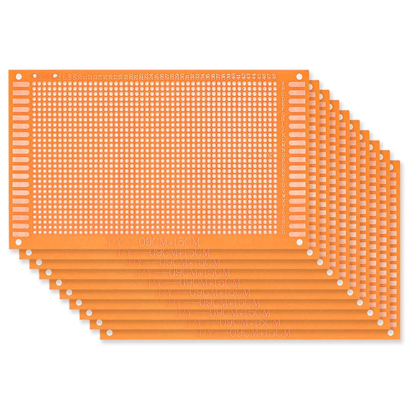 5/10pcs 5x7cm 7x9cm 9x15cm Universal PCB Board Yellow Single Sided PCB Printed Circuit Board for Arduino