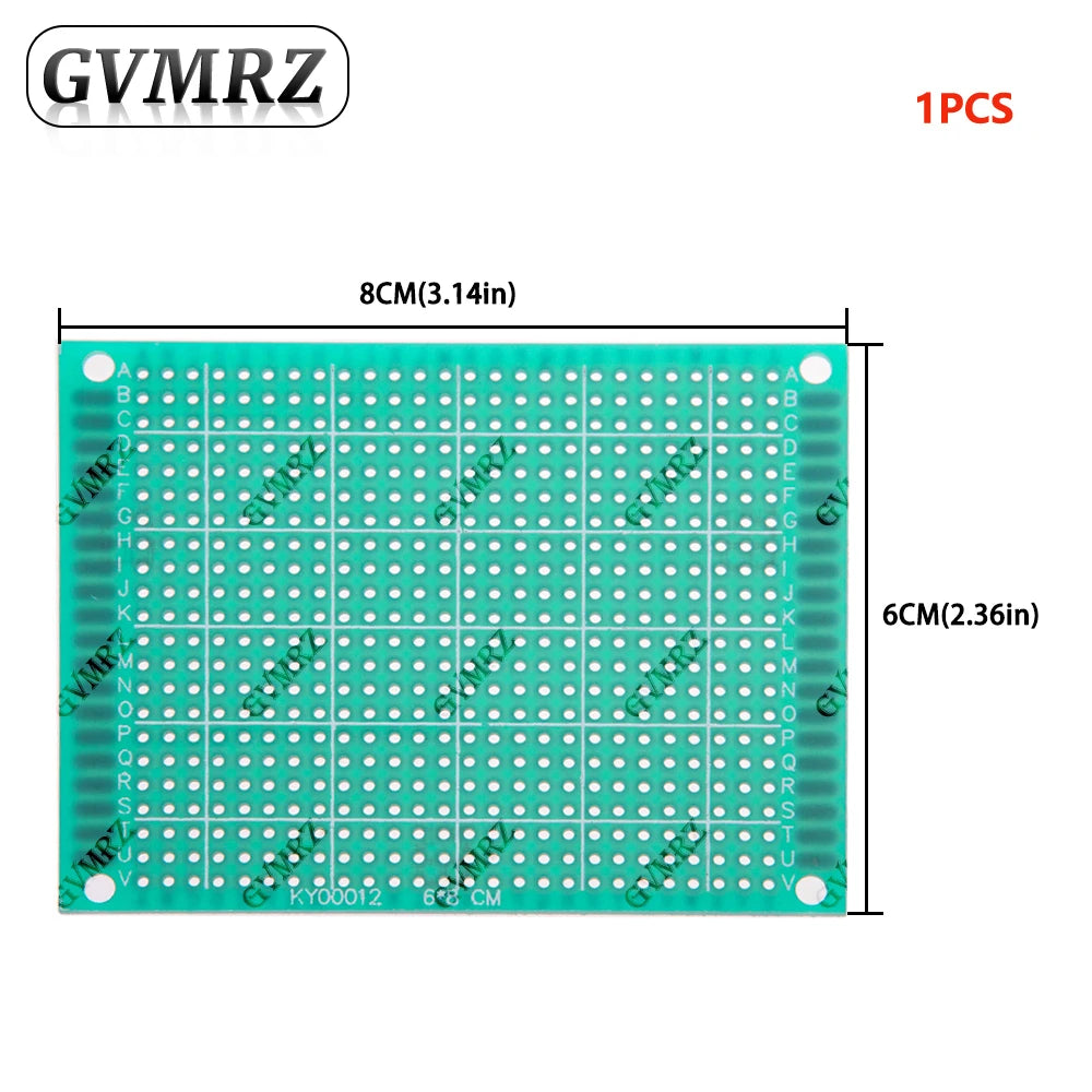 Single Sided Green PCB Prototype Board Universal Through Hole Perfboard for DIY Electronic Projects