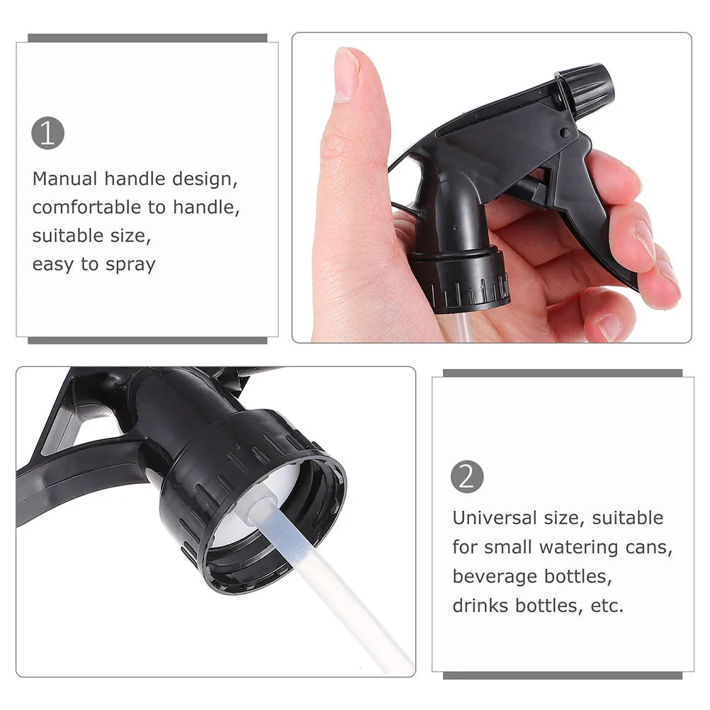 10Pcs Black Adjustable Trigger Spray Nozzles - Replacement Spray Bottle Heads for Standard 28/400 Neck Bottles,Garden & Cleaning