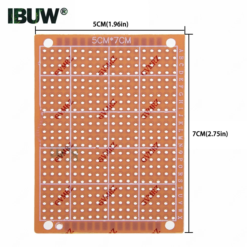 Phenolic PCB Prototype Board Universal Through Hole Perfboard for DIY Electronic Projects