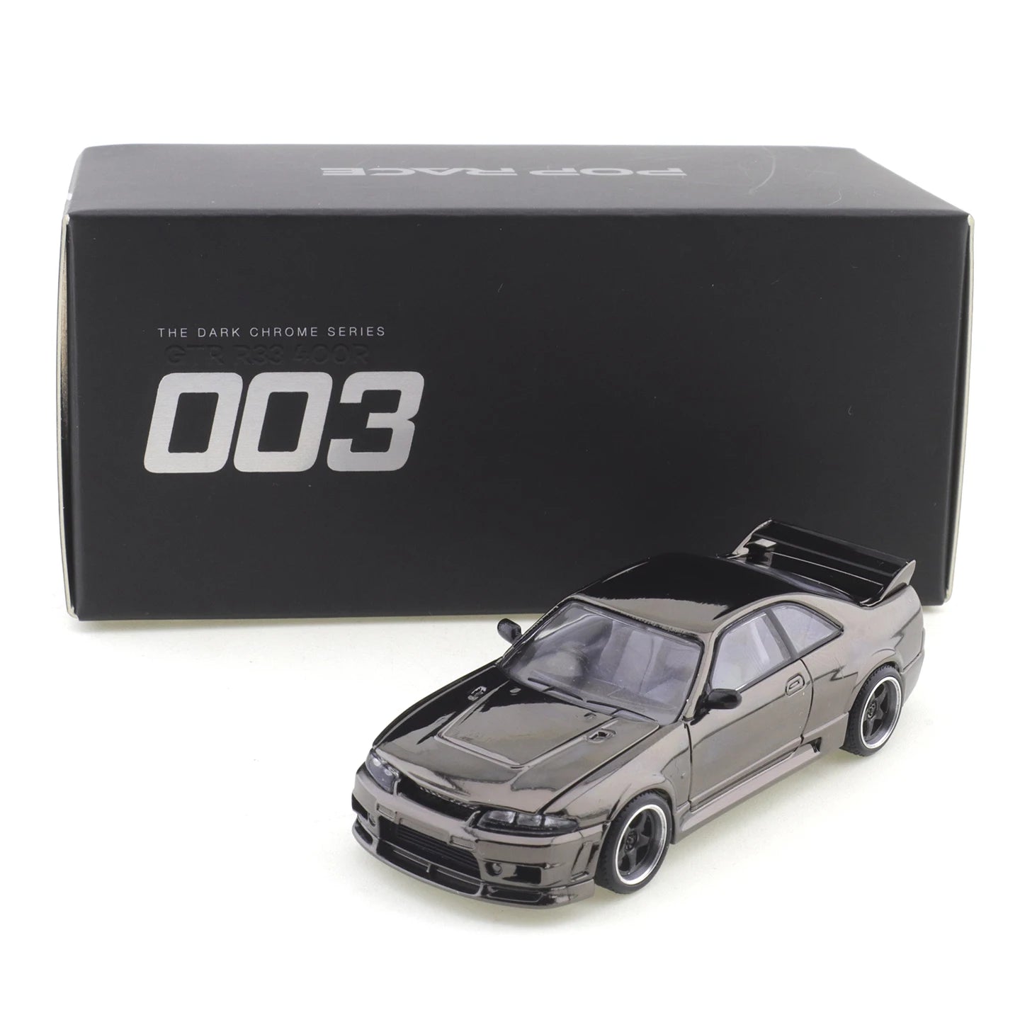 XCARTOYS POPRACE 1/64 S-DarkChrome004 Ford Mustang GT500 Car Model Replica Series Children Christmas Gifts Boy Toys