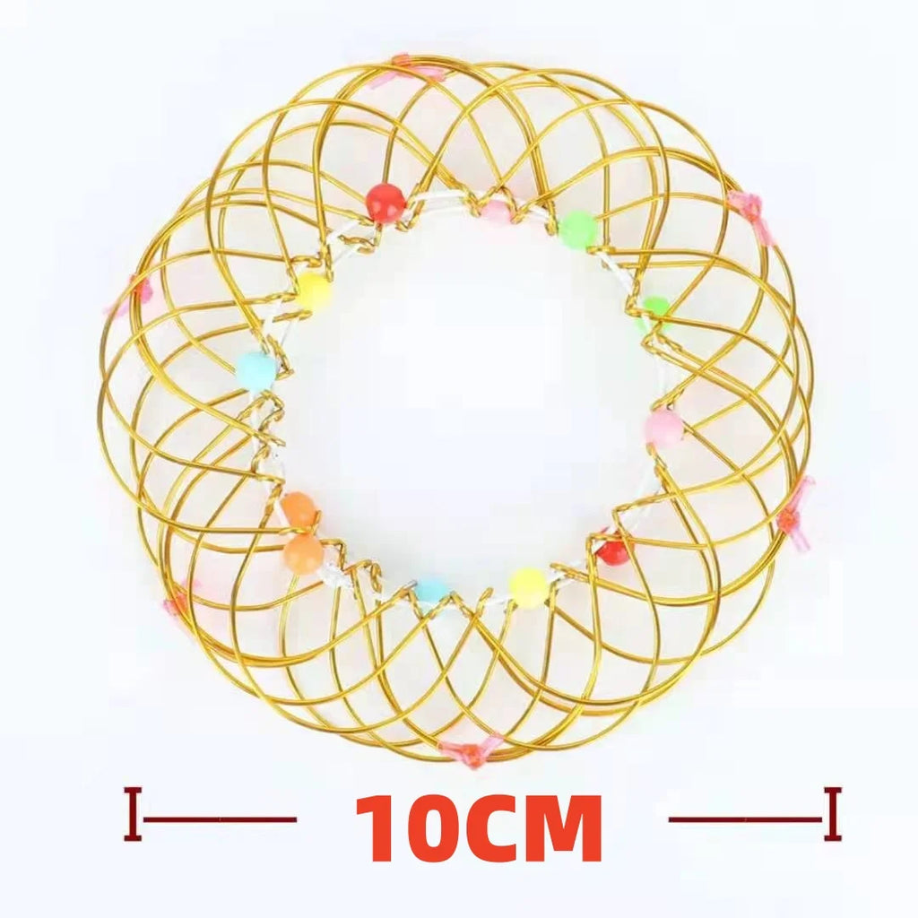 Adult Children Anti-Stress Toy Mandala Decompression Variety Flower Basket Thirty-Six Softened Steel Ring Fidget Puzzle Gift