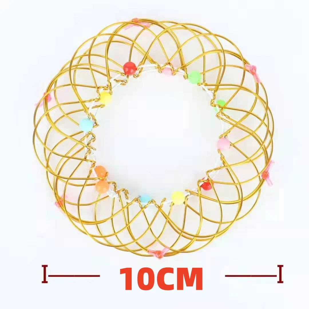 Adult Children Anti-Stress Toy Mandala Decompression Variety Flower Basket Thirty-Six Softened Steel Ring Fidget Puzzle Gift