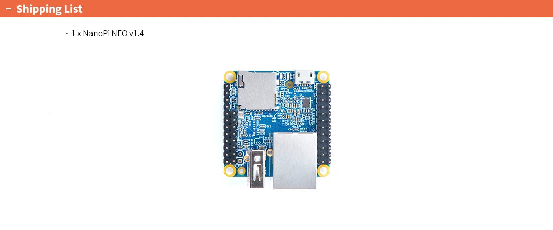 NanoPi Neo LTS with CNC Metal-Case Heatsink 256M/512M RAM Allwinner H3 Quad Cortex-A7 1.2GHz,OpenWRT,Ubuntu Linux Armbian DietPi