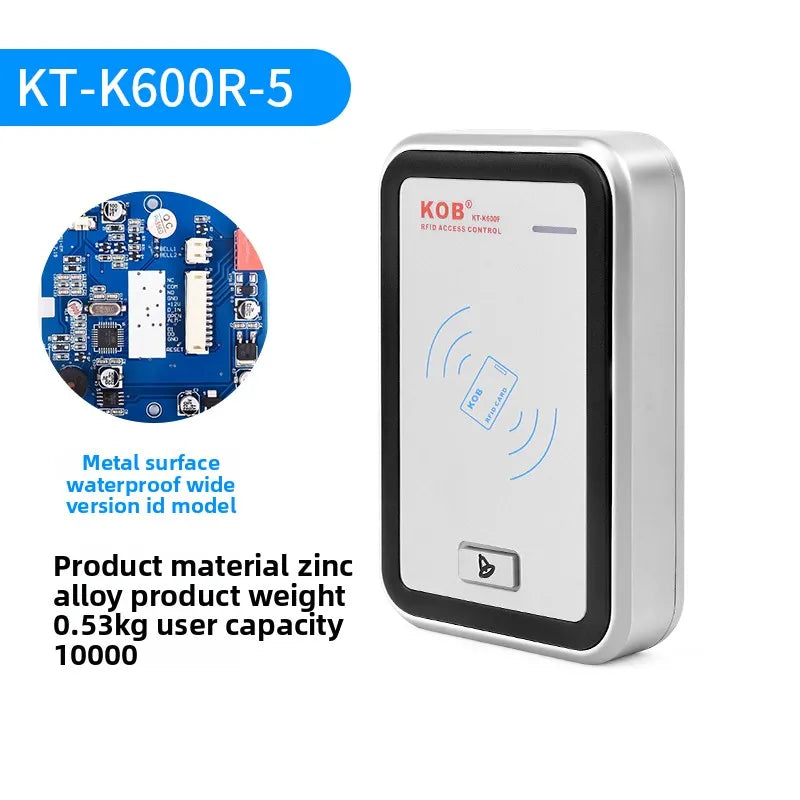 KOB outdoor ID/IC card swiping metal waterproof access control system outdoor host WG26 access control reader head
