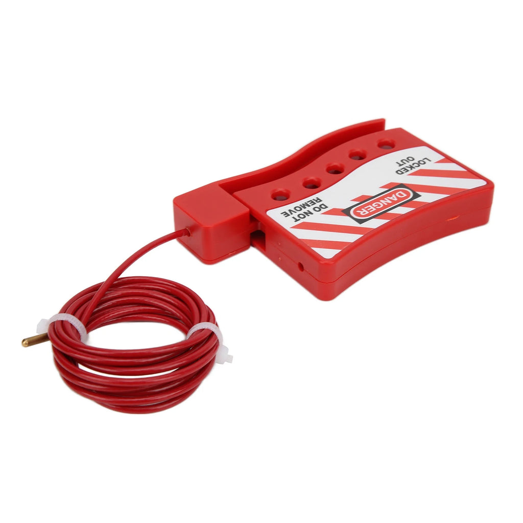 Portable High Toughness Wear Resistant Adjustable Cable Lockout Grip Industrial Lockout Tagout Safety Cable Lock