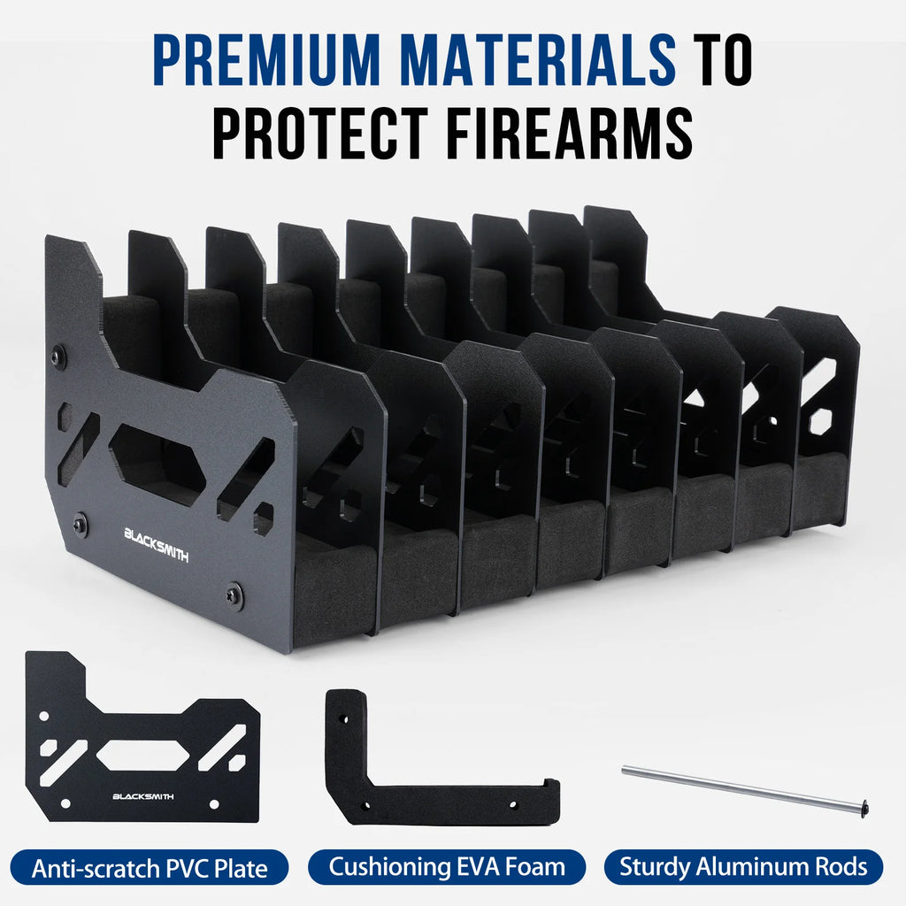 6 Slots Foam Gun Rack Pistol Rack Revolver Handgun Stand Display Holder Pistols Holder Airsoft Gun Storage Accessories