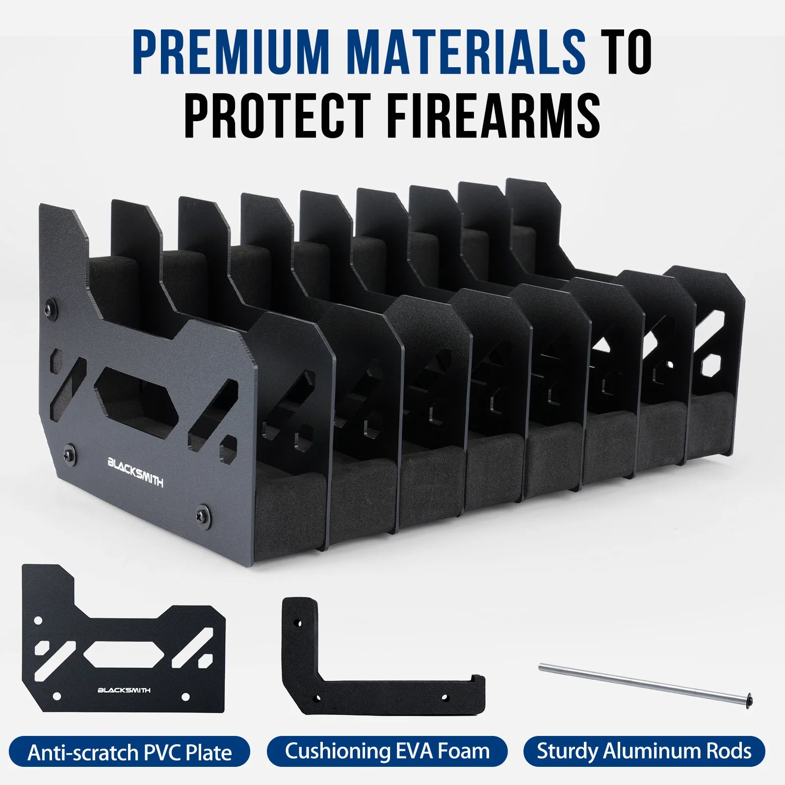 6 Slots Foam Gun Rack Pistol Rack Revolver Handgun Stand Display Holder Pistols Holder Airsoft Gun Storage Accessories