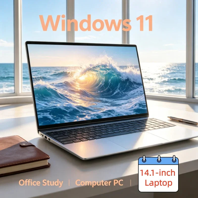 2026 New Ultra Slim Portable 14.1" Laptop Intel Core I7-8650U Windows 11 Pro 32GB RAM 2TB M.2 SSD Ideal for Office & Study