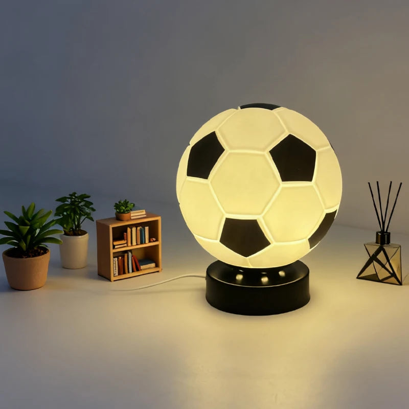 Football LED High-End Creative Gift Table Lamp New Year Kids Fans Boys Girls Birthday Desktop Ornament Decor Lamp