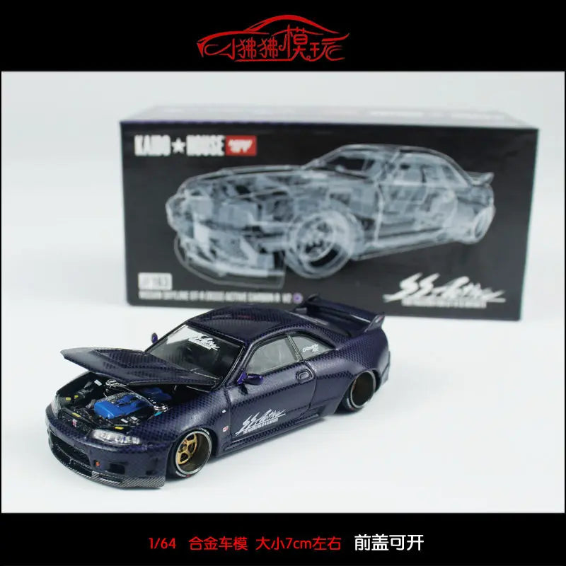 MINI GT 1:64 KAIDO 1:64 House BMW M3 E30 Works EF Car Model R33 R34 Alloy Car Model,  Adult Collectibles,Male Toys.