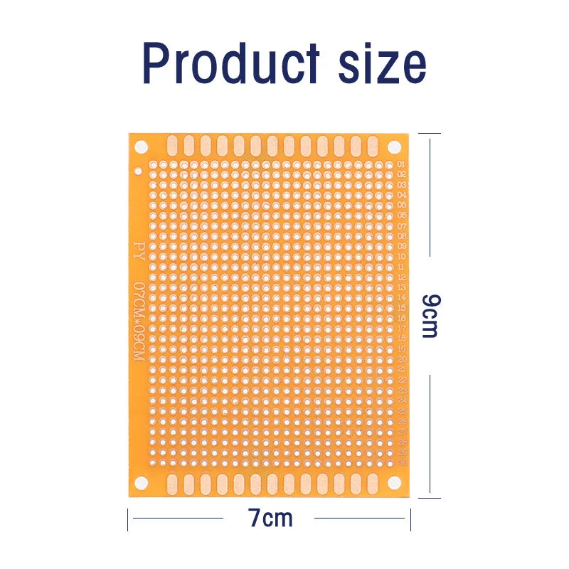 5/10pcs 5x7cm 7x9cm 9x15cm Universal PCB Board Yellow Single Sided PCB Printed Circuit Board for Arduino