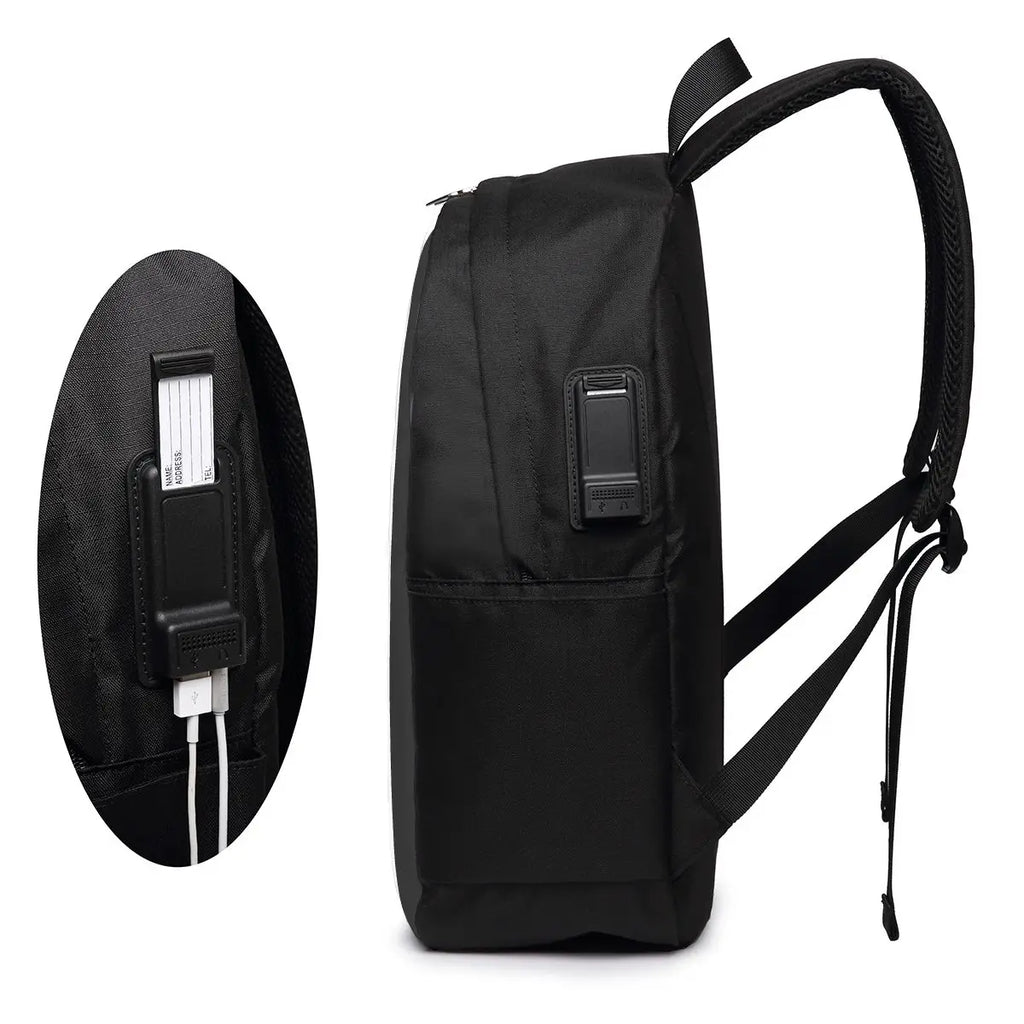 Peacock Feathers On A Black Background Backpack Travel Notebook Bag Computer College Student School Bag Laptop Shoulder Bags