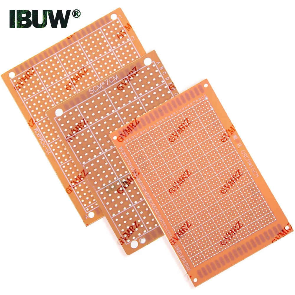 Phenolic PCB Prototype Board Universal Through Hole Perfboard for DIY Electronic Projects