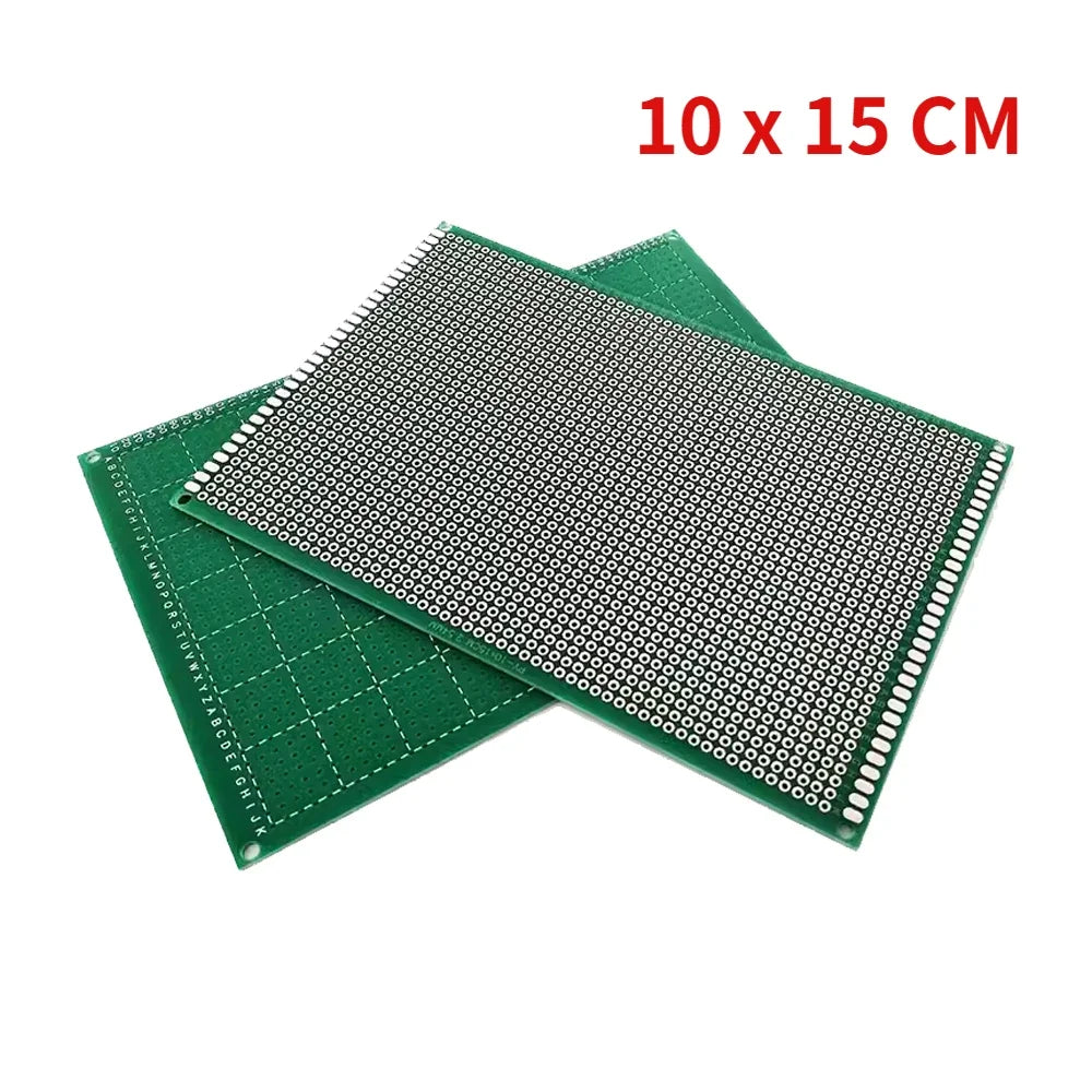 5PCS PCB Board Kit Single Sided PCB 2x8 3x7 4x6 5x7 6x8 10x10 10x15 10x22 12x18 15x20cm Breadboard Plate DIY Soldering Project