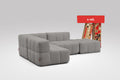 4 Teiliges Modulares Sofa – Grau
