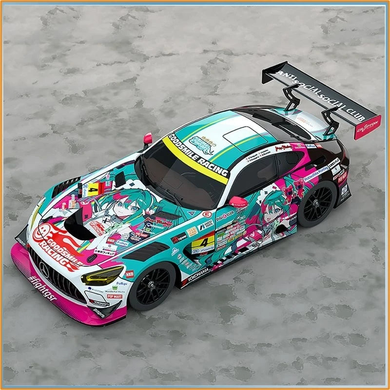 Genuine Tomica Racing Series Hatsune Miku Mercedes-Benz Amg  Hk Exclusive Die-Cast Alloy Car Model Toy Gift