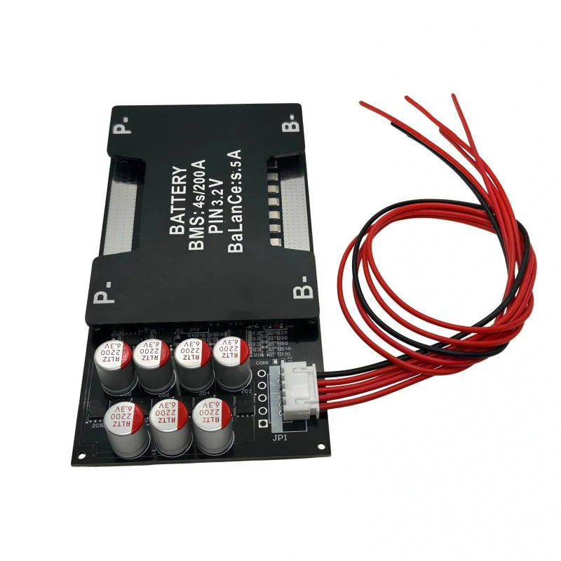 4S LiFePO4 Battery Protection Board 14.6V 2000W Battery Management System 150A/200A/300A with 5.5A Active Balancing