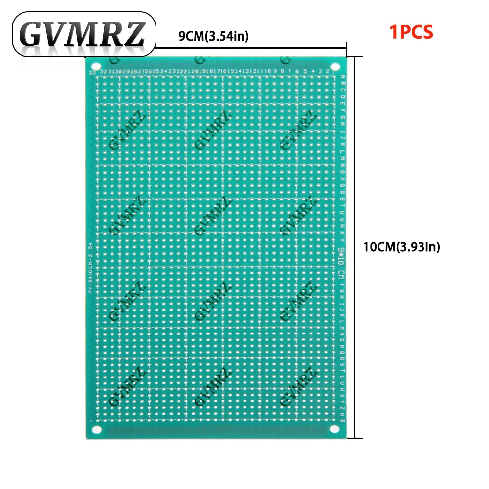 Single Sided Green PCB Prototype Board Universal Through Hole Perfboard for DIY Electronic Projects