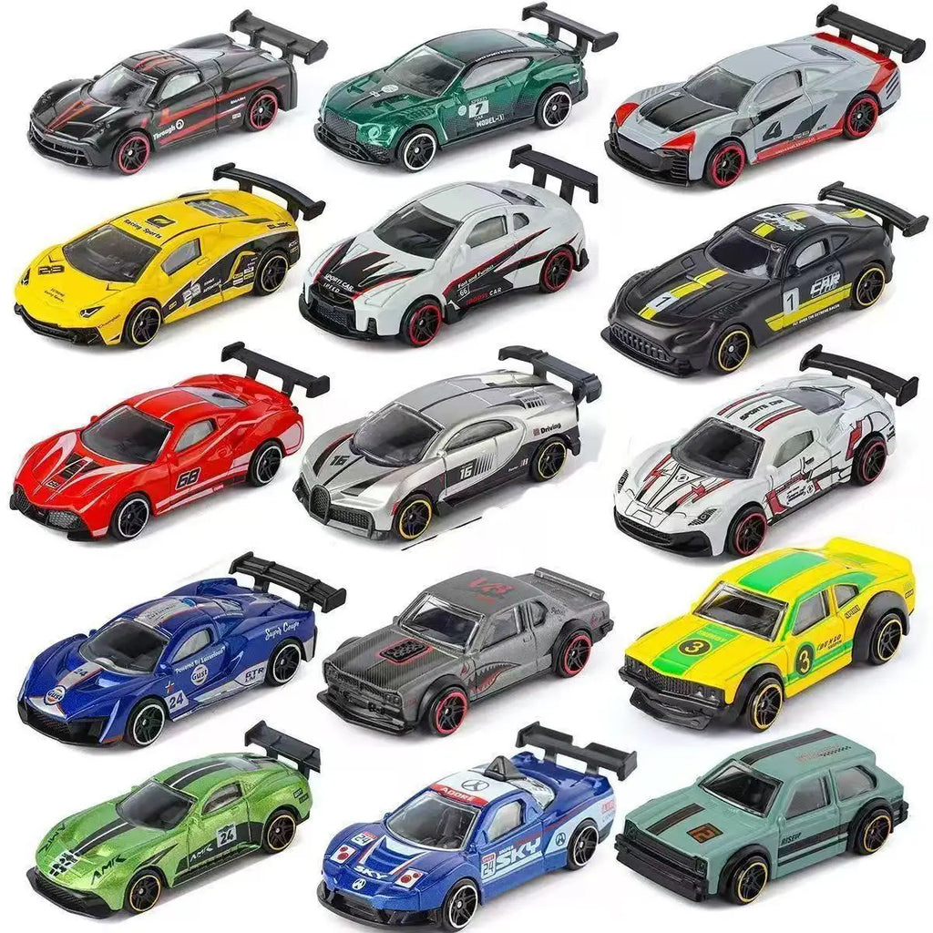 Alloy Car Model Simulation 1:64 Sliding Sports Car Racing Car Children's Toy Car Boy Gift Christmas Toy Gift Racing Car Ornament