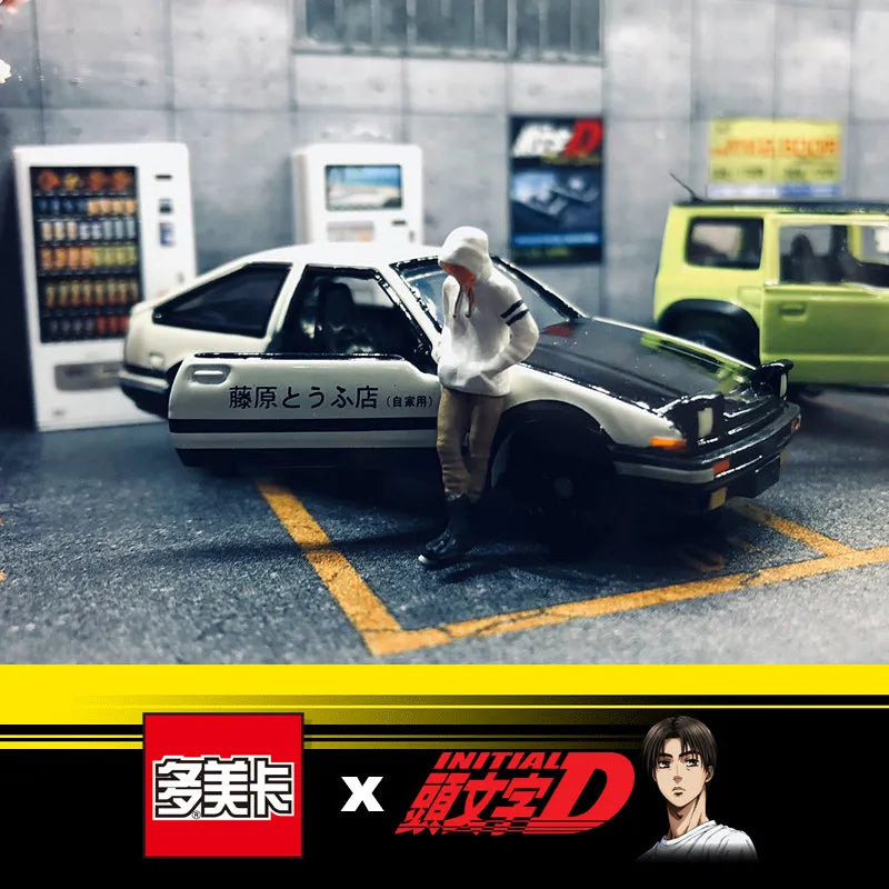 Takara Tomy Tomica Premium 486466 Initial D Toyota AE86 Trueno 1/64 Diecast Alloy Model Car Collectible Toy