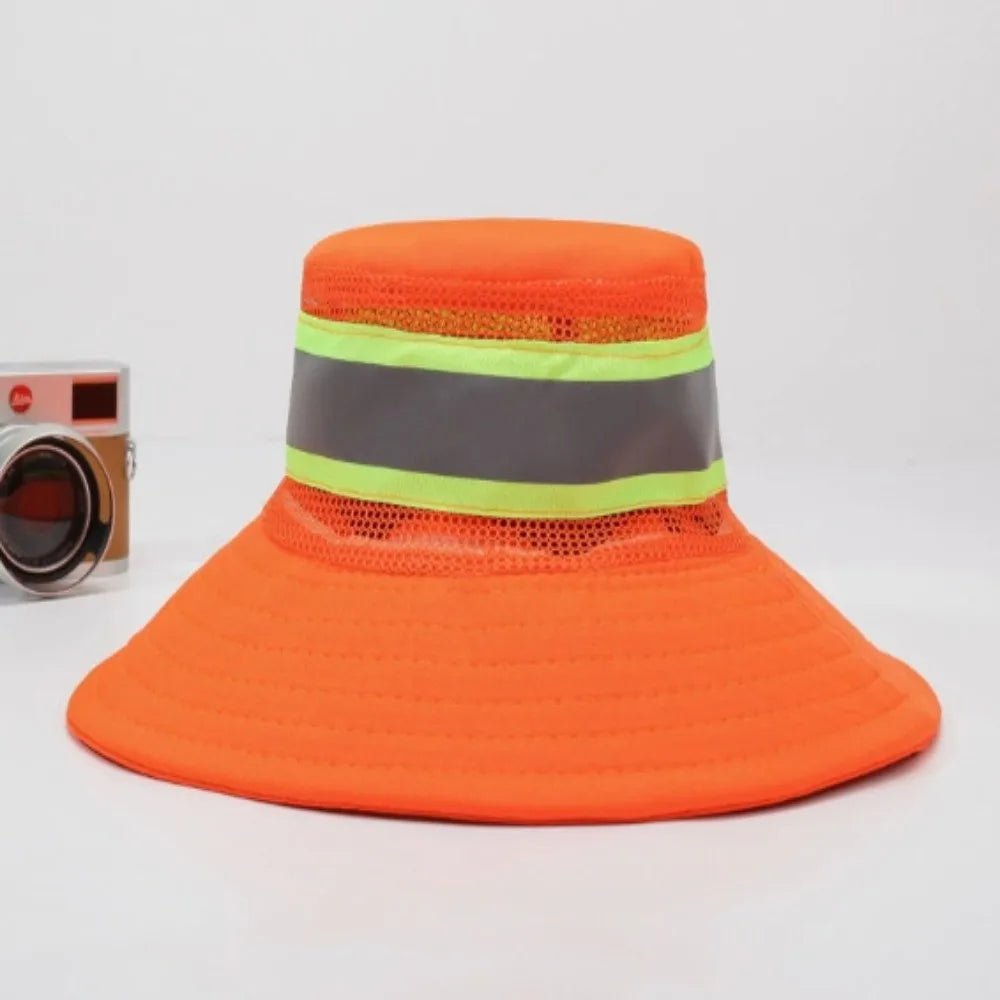 Adjustable Design Reflective Sun Hat UV Protection Sun Protection Anti-UV Bucket Hat Neck Shawl Large Brim