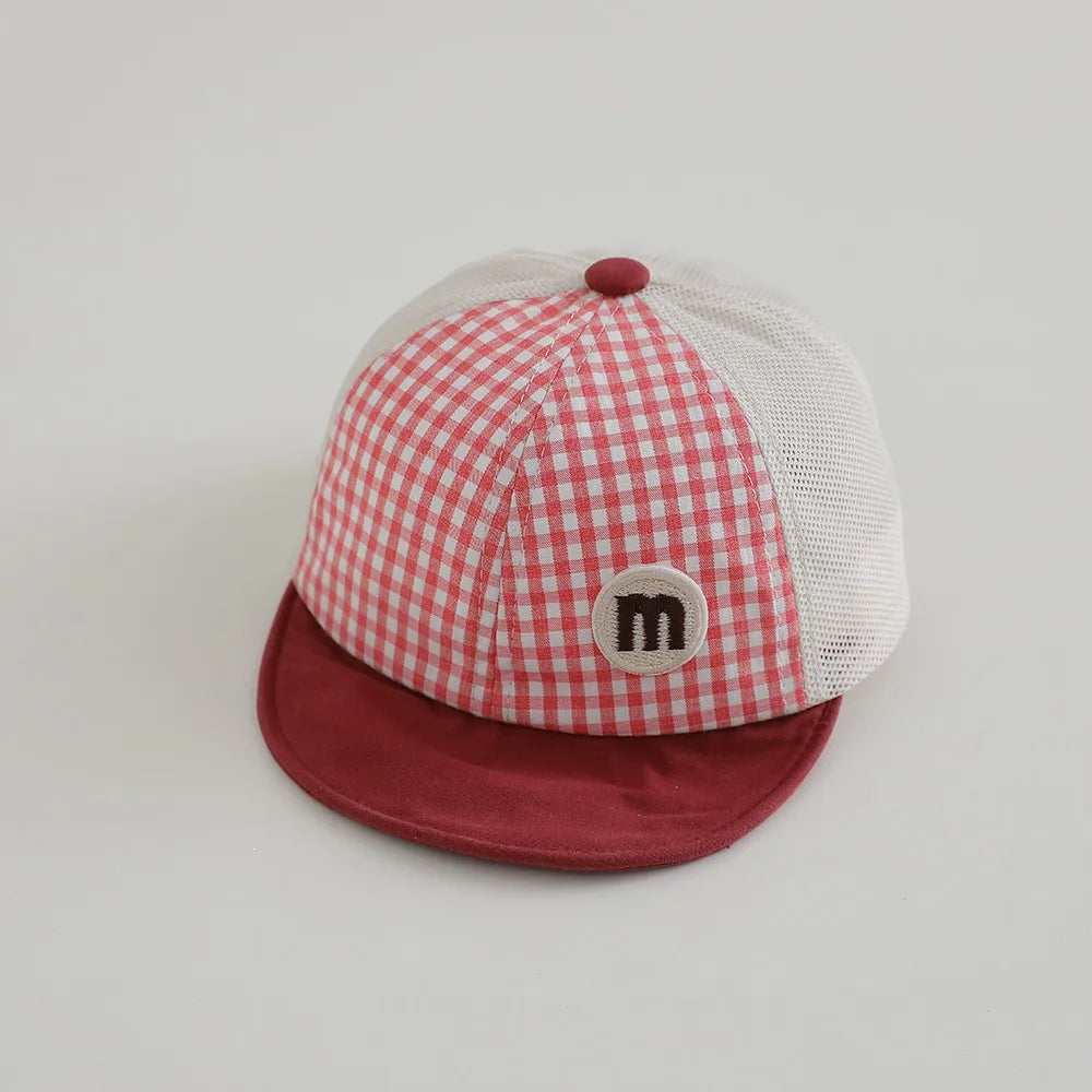 Baby Hat Sun Protection 48-52cm 1-3 Years Boys Toddler Girls Hats Summer Soft Brim Baseball Cap Mesh Breathable Thin Kids Cap