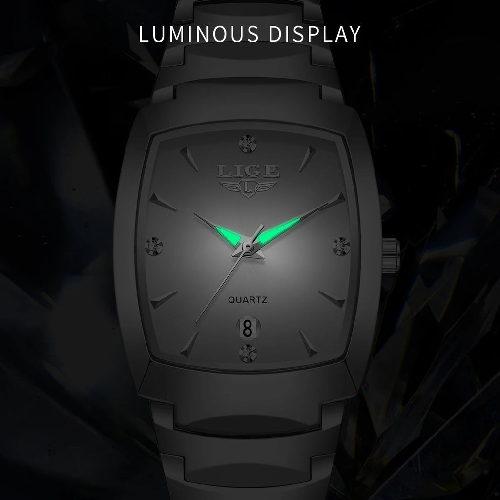LIGE 2026 new Women's Watch Business Luxury Ladies clock Fashion quartz Simple Watch for Women Gift Women's wristwatch reloj+BOX