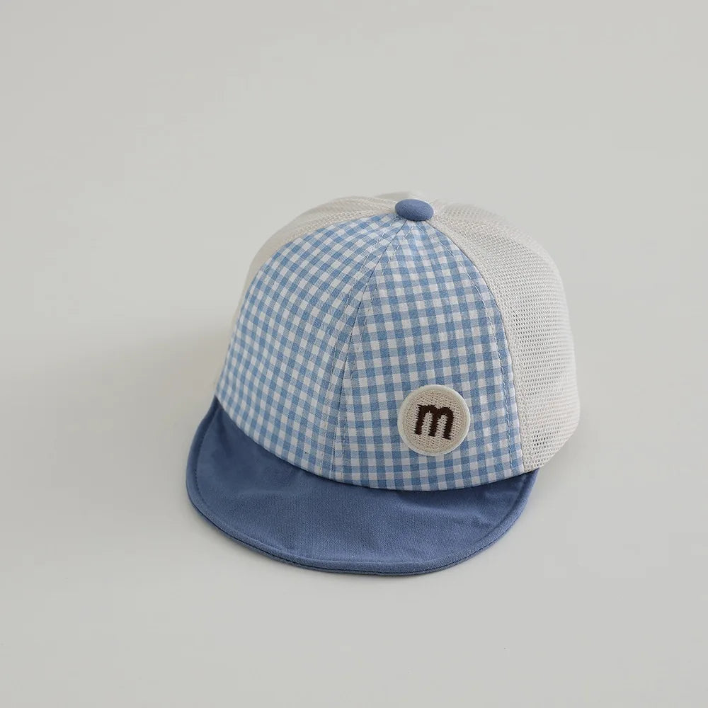 Baby Hat Sun Protection 48-52cm 1-3 Years Boys Toddler Girls Hats Summer Soft Brim Baseball Cap Mesh Breathable Thin Kids Cap