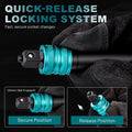 LIBRATON 3PCS Locking Impact Extension Bar Set 3/8" Drive Quick Release Impact Extension Bar Set Hand Tool For Automotive Repair