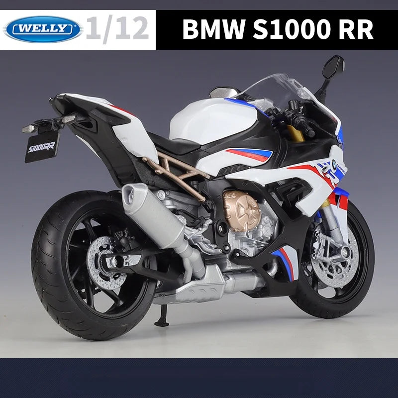 New Product 1/12 BMW S1000RR Heavy Machine Motorcycle Simulation Alloy Car Model Toy Model Scene Matching Display Ornament Gift